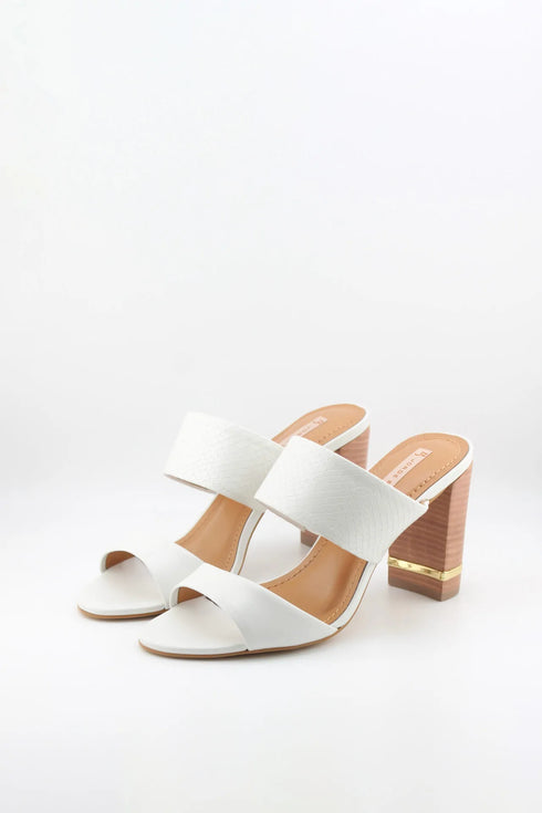 Jorge Bischoff Elegant Two-Strap Block Heel Sandals